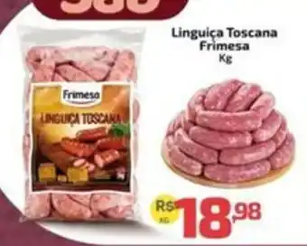 Supermercado Jacomar Linguiça Toscana Frimesa oferta