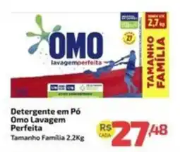 Supermercado Jacomar Detergente em Pó Omo Lavagem Perfeita oferta