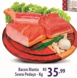 Rede DAS Bacon Manta Seara Pedaço oferta