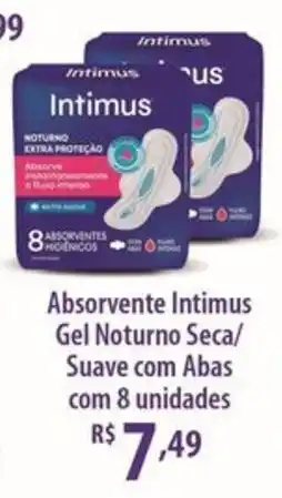 Rede DAS Absorvente Intimus Gel Noturno Seca/ Suave com Abas oferta