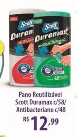 Rede DAS Pano Reutilizável Scott Duramax c/58/ Antibacteriano c/48 oferta