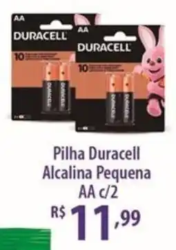 Rede DAS Pilha Duracell Alcalina Pequena AA c/2 oferta