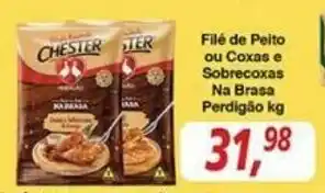 Supermercados Guanabara File de Peito ou Coxas e Sobrecoxas Na Brasa Perdigao 1kg oferta