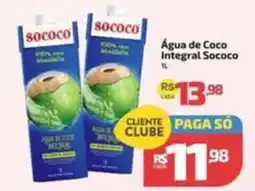 Supermercado Jacomar Água de Coco Integral Sococo oferta