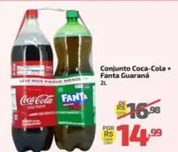 Supermercado Jacomar Conjunto Coca-Cola + Fanta Guaraná oferta