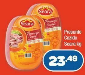 Costazul Supermercados Presunto cozido seara kg oferta