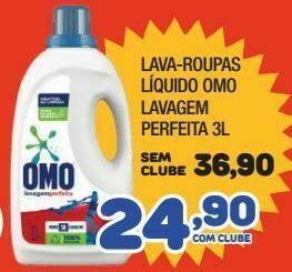 Costazul Supermercados Lava-roupas líquido omo lavagem perfeita 3l oferta