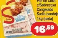 Costazul Supermercados Filé de coxa c/sobrecoxa congelado sadia bandeja 1kg oferta
