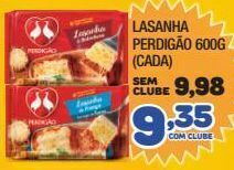 Costazul Supermercados Lasanha perdigão 600g oferta