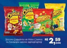 Costazul Supermercados Biscoito salgadinho de milho cheetos ou fandangos oferta