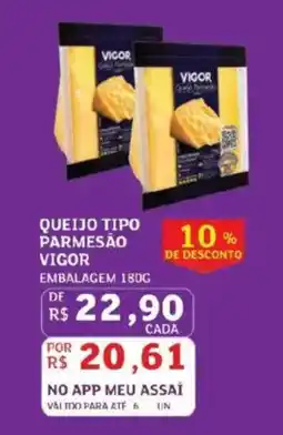 Assaí Atacadista Queijo tipo parmesão vigor oferta