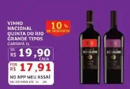 Assaí Atacadista Vinho nacional quinta do rio grande tipos oferta