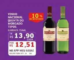 Assaí Atacadista Vinho nacional quinta do morgado tipos oferta