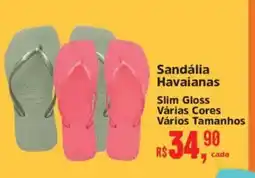 Supermercados Mateus Sandália Havaianas oferta