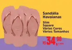 Supermercados Mateus Sandália Havaianas oferta