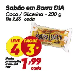 Dia Sabão em Barra DIA oferta