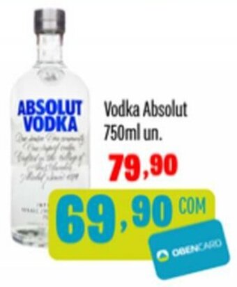 Rede Top Vodka Absolut 750ml un. oferta