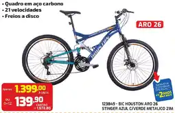 Macavi 123849 bic houston aro 26 stinger azul c/verde metalico 21m oferta
