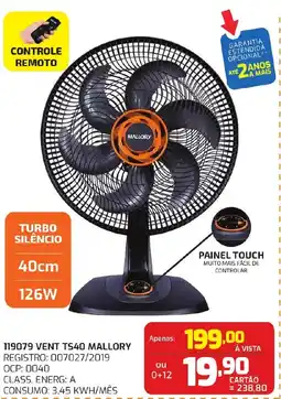 Macavi 119079 Vent TS40 Mallory oferta