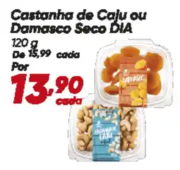 Dia Castanha de Caju ou Damasco Seco DIA oferta