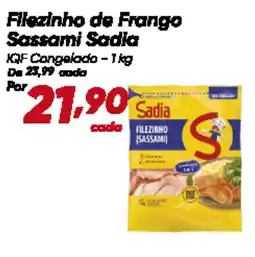 Dia Filezinho de Frango Sassami Sadia IQF Congelada oferta