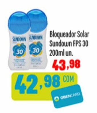 Bloqueador Solar Sundown FPS 30 200ml un.