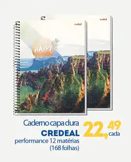 Cometa Supermercados Caderno capa dura CREDEAL oferta