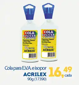 Cometa Supermercados Cola para EVA e isopor ACRILEX oferta