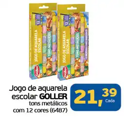 Cometa Supermercados Jogo de aquarela escolar GOLLER oferta