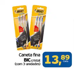 Cometa Supermercados Caneta fina BIC cristal oferta