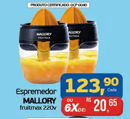 Cometa Supermercados Espremedor MALLORY fruitmax 220v oferta