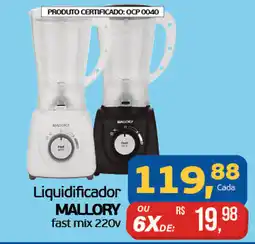Cometa Supermercados Liquidificador MALLORY fast mix 220v oferta