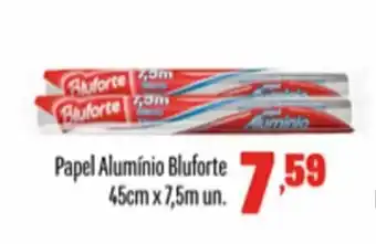 Rede Top Papel Aluminio Bluforte 45cm x 7.5m un. oferta