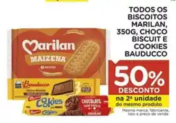 Carrefour Todos os biscoitos marilan,, choco biscuit e cookies bauducco oferta