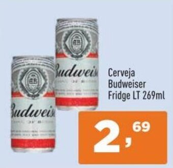 Supermercados Pague Menos Cerveja Budweiser Fridge lt 269ml oferta