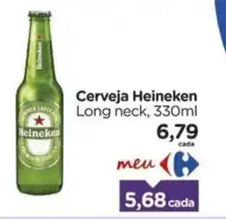 Carrefour Cerveja Heineken Long neck, oferta
