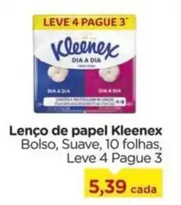 Carrefour Lenço de papel Kleenex oferta