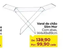Carrefour Varal de chão Slim Mor oferta