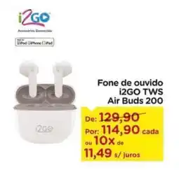Carrefour Fone de ouvido i2GO TWS Air Buds 200 oferta