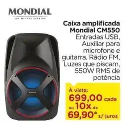 Carrefour Caixa amplificada Mondial CM550 oferta