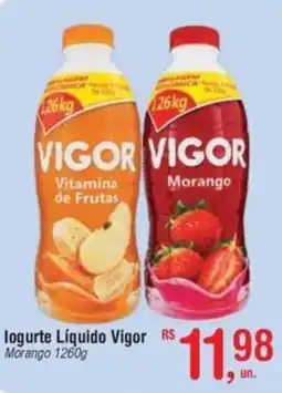Fort Atacadista logurte Líquido Vigor Morango oferta