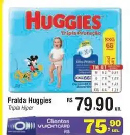 Fort Atacadista Fralda Huggies Tripla Hiper oferta