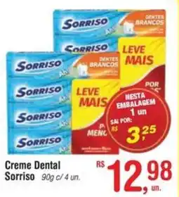 Fort Atacadista Creme Dental Sorriso oferta