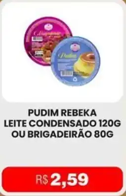 Pudim rebeka leite condensado ou brigadeirão
