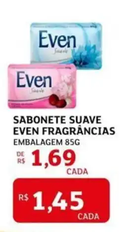 Sabonete suave even fragrâncias embalagem