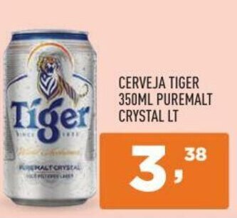 Supermercados Pague Menos Cerveja Tiger 350ml Puremalt Crystal Lt oferta