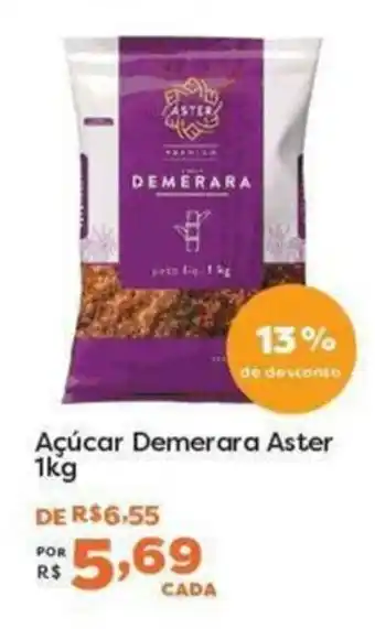 Mercadinhos São Luiz Açúcar Demerara Aster oferta