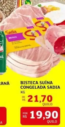 Assaí Atacadista Bisteca suína congelada sadia oferta