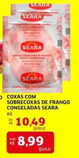 Assaí Atacadista Coxas com sobrecoxas de frango congeladas seara oferta