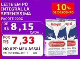 Assaí Atacadista Leite em pó integral la serenissima pacote oferta